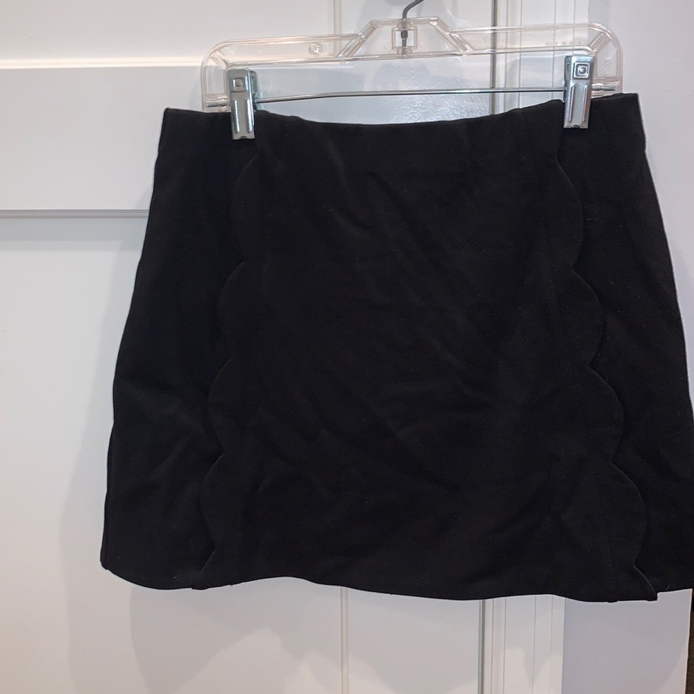 Black mini skirt